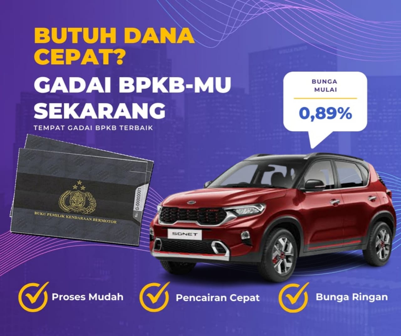 Kredit Jaminan Bpkb Mobil Kia Sonet Dapat Dana Berapa? Seperti Ini Simulasinya